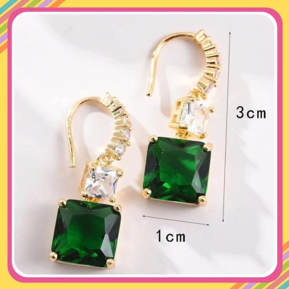 14K Gold Drop Earrings - Picture 2 of 2